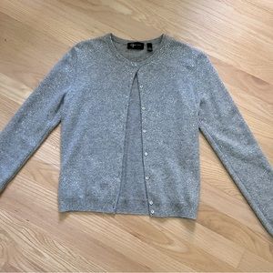 Aqua | 100% Cashmere Gray Sweater